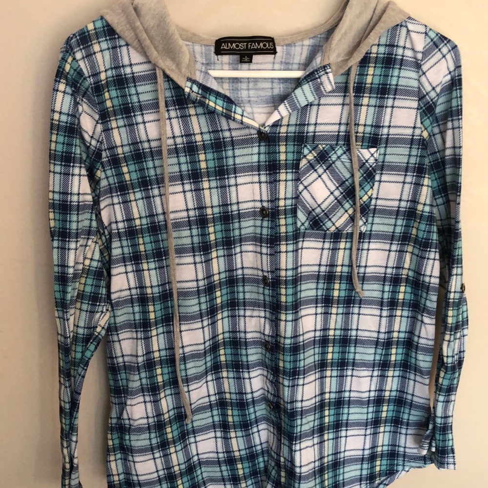 Womens hooded flannel